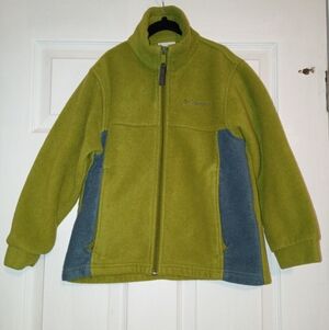 Columbia Boys Kids' Olive and Navy Fleece Jacket Size 8